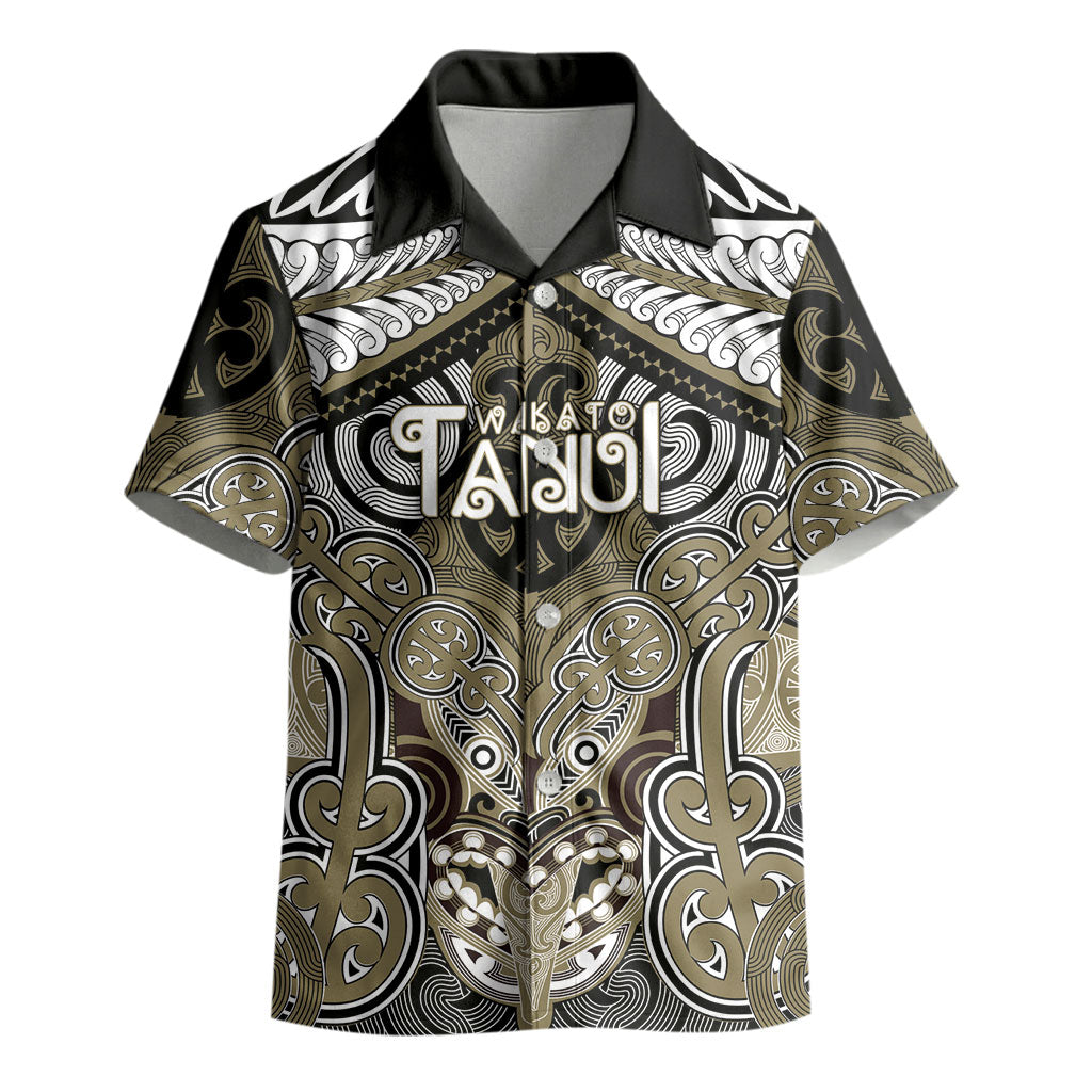 Aotearoa Iwi Waikato Tainui Personalised Kid Hawaiian Shirt Maori Kowhaiwhai Pattern LT19 - Polynesian Pride