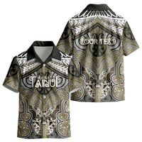 Aotearoa Iwi Waikato Tainui Personalised Kid Hawaiian Shirt Maori Kowhaiwhai Pattern LT19 - Polynesian Pride