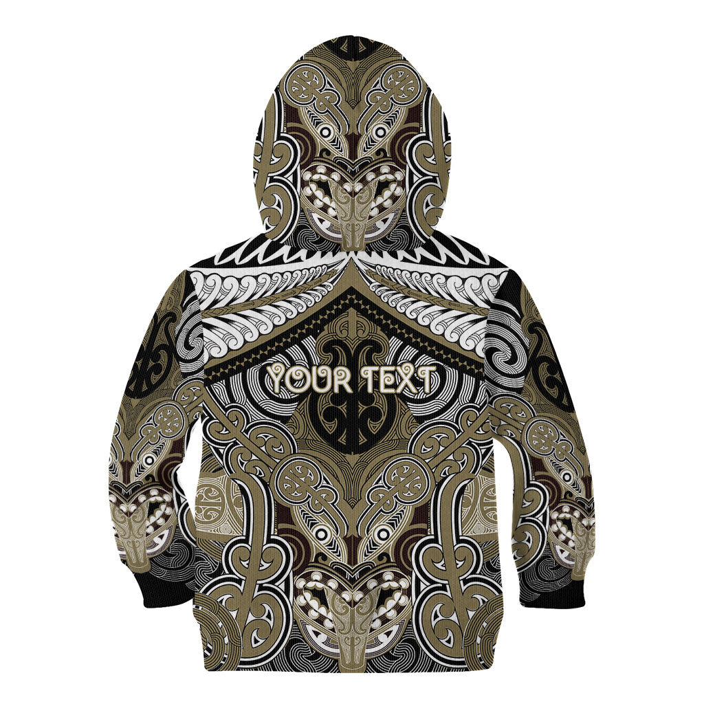 Aotearoa Iwi Waikato Tainui Personalised Kid Hoodie Maori Kowhaiwhai Pattern LT19 - Polynesian Pride