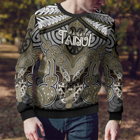 Aotearoa Iwi Waikato Tainui Personalised Ugly Christmas Sweater Maori Kowhaiwhai Pattern LT19 - Polynesian Pride