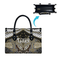 Aotearoa Iwi Waikato Tainui Leather Bag Maori Kowhaiwhai Pattern LT19 - Polynesian Pride