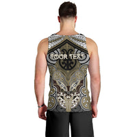 Aotearoa Iwi Waikato Tainui Personalised Men Tank Top Maori Kowhaiwhai Pattern LT19 - Polynesian Pride