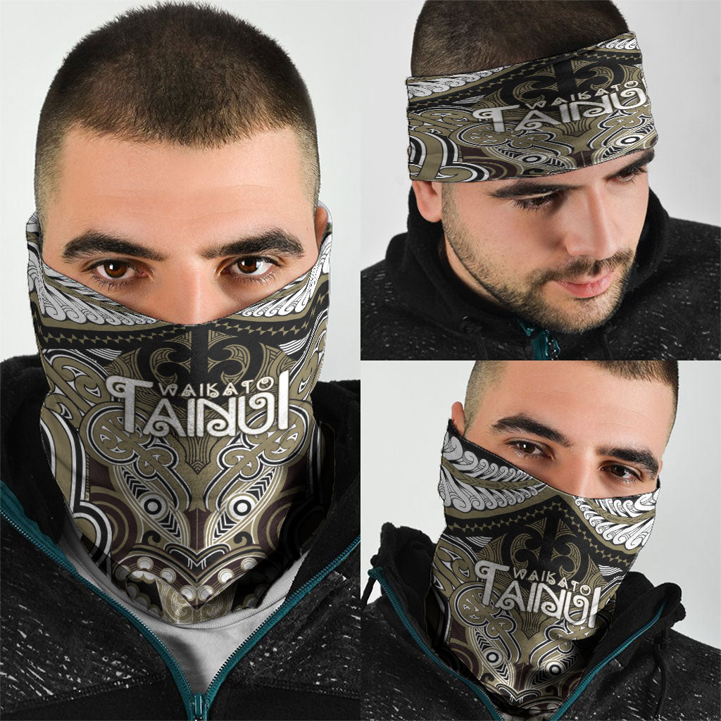 Aotearoa Iwi Waikato Tainui Neck Gaiter Maori Kowhaiwhai Pattern LT19 - Polynesian Pride