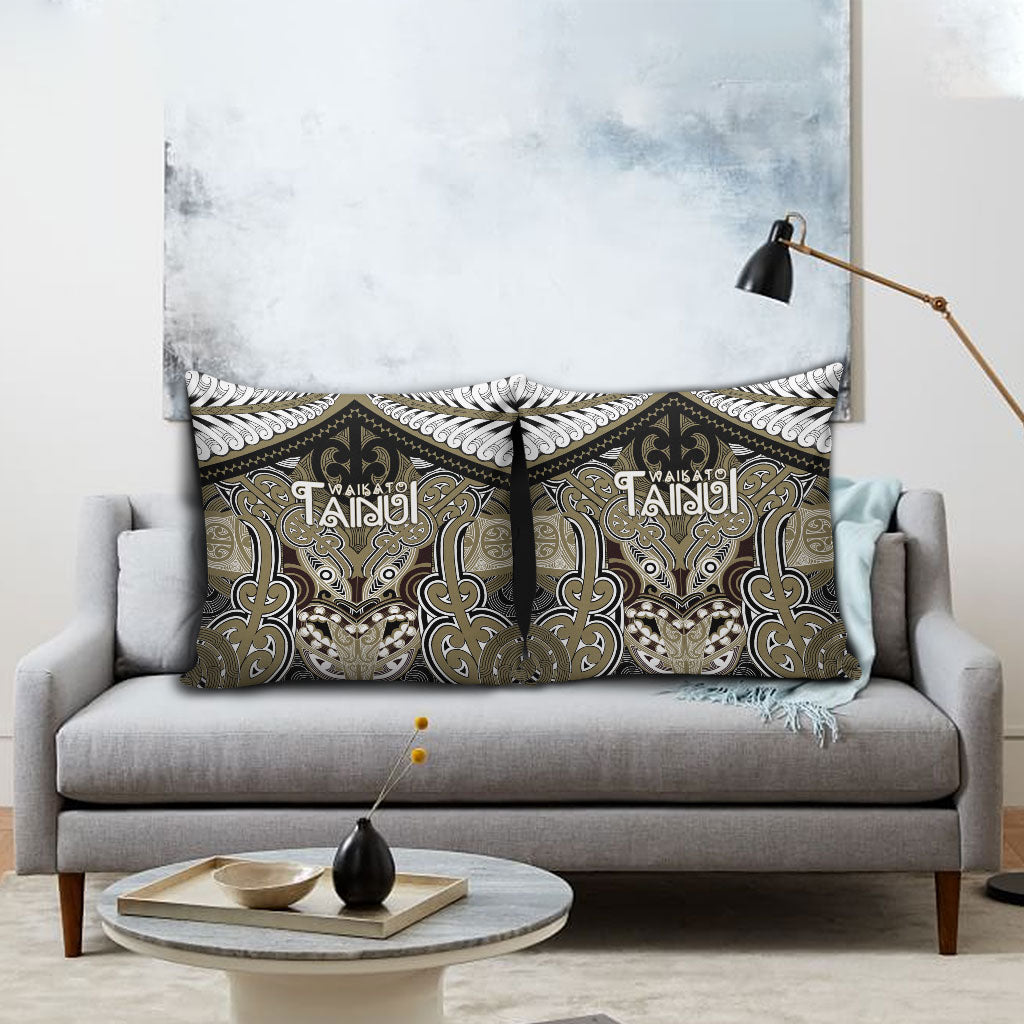 Aotearoa Iwi Waikato Tainui Pillow Cover Maori Kowhaiwhai Pattern LT19 - Polynesian Pride