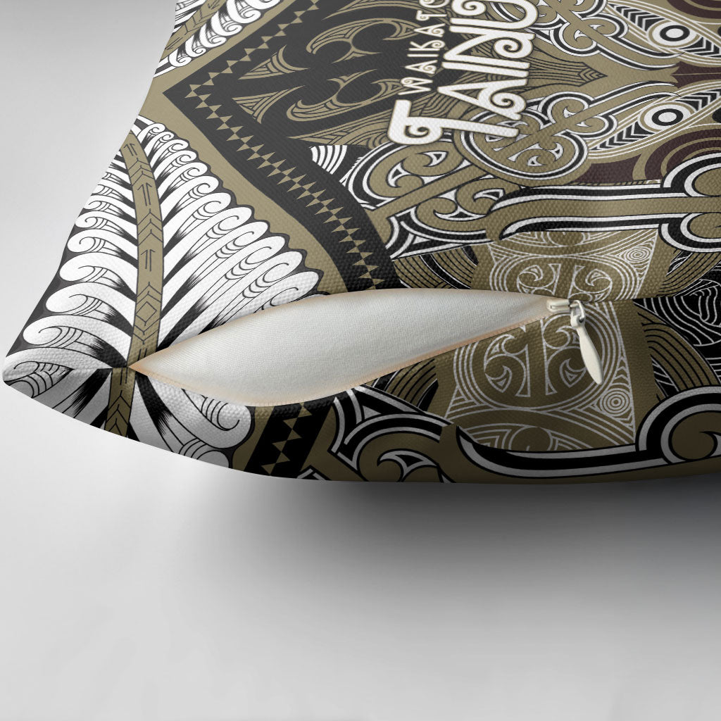 Aotearoa Iwi Waikato Tainui Pillow Cover Maori Kowhaiwhai Pattern LT19 - Polynesian Pride