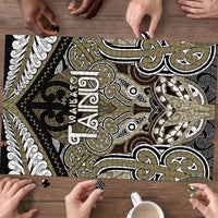 Aotearoa Iwi Waikato Tainui Puzzle Maori Kowhaiwhai Pattern LT19 - Polynesian Pride
