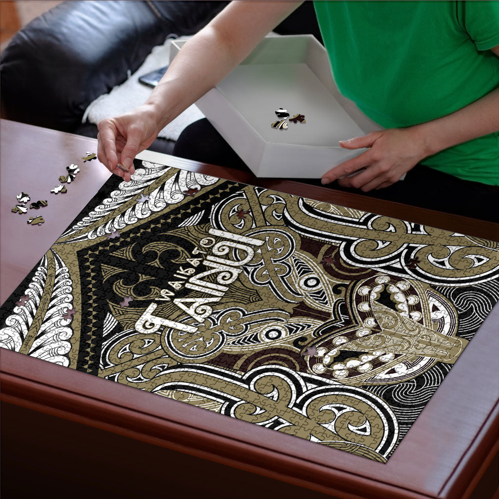 Aotearoa Iwi Waikato Tainui Puzzle Maori Kowhaiwhai Pattern LT19 - Polynesian Pride