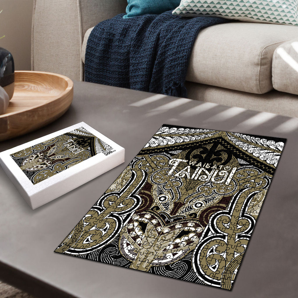 Aotearoa Iwi Waikato Tainui Puzzle Maori Kowhaiwhai Pattern LT19 - Polynesian Pride