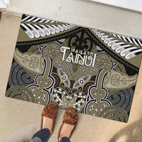 Aotearoa Iwi Waikato Tainui Rubber Doormat Maori Kowhaiwhai Pattern LT19 - Polynesian Pride