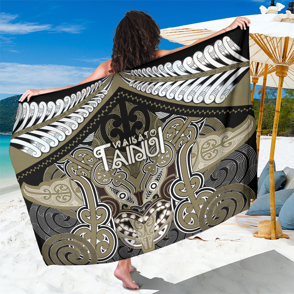 Aotearoa Iwi Waikato Tainui Sarong Maori Kowhaiwhai Pattern LT19 One Size 44 x 66 inches Dark Yellow - Polynesian Pride