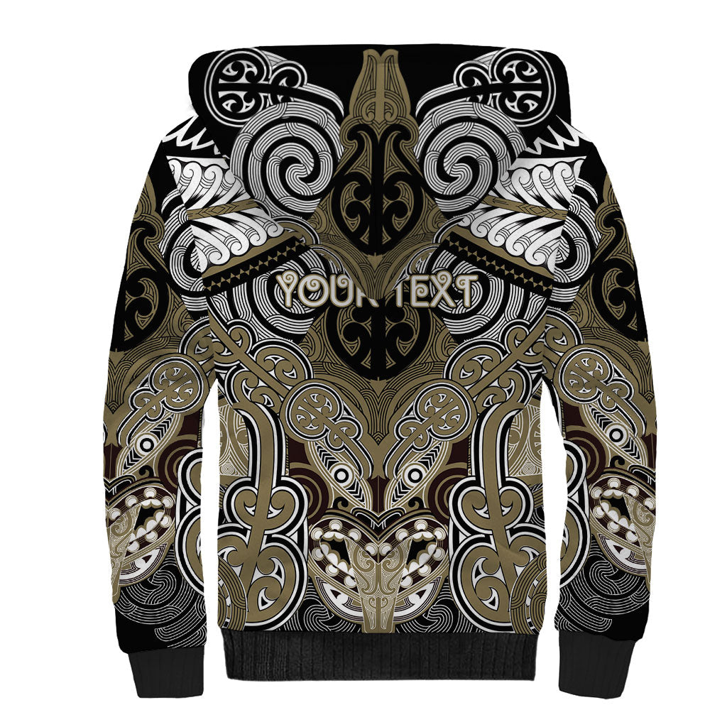 Aotearoa Iwi Waikato Tainui Personalised Sherpa Hoodie Maori Kowhaiwhai Pattern LT19 - Polynesian Pride