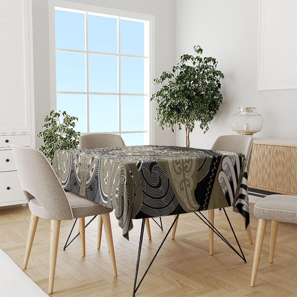 Aotearoa Iwi Waikato Tainui Tablecloth Maori Kowhaiwhai Pattern LT19 - Polynesian Pride