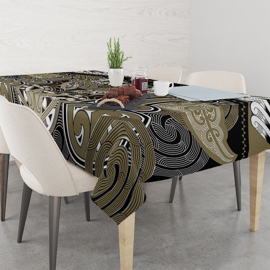 Aotearoa Iwi Waikato Tainui Tablecloth Maori Kowhaiwhai Pattern LT19 - Polynesian Pride