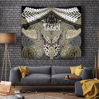 Aotearoa Iwi Waikato Tainui Tapestry Maori Kowhaiwhai Pattern LT19 Dark Yellow - Polynesian Pride