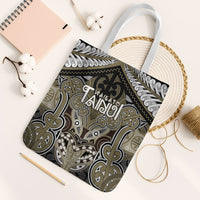Aotearoa Iwi Waikato Tainui Tote Bag Maori Kowhaiwhai Pattern LT19 White Strap One Size Dark Yellow - Polynesian Pride