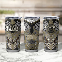 Aotearoa Iwi Waikato Tainui Personalised Tumbler Cup Maori Kowhaiwhai Pattern LT19 - Polynesian Pride