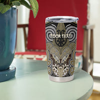 Aotearoa Iwi Waikato Tainui Personalised Tumbler Cup Maori Kowhaiwhai Pattern LT19 - Polynesian Pride