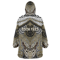 Aotearoa Iwi Waikato Tainui Personalised Wearable Blanket Hoodie Maori Kowhaiwhai Pattern LT19 - Polynesian Pride