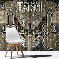 Aotearoa Iwi Waikato Tainui Window Curtain Maori Kowhaiwhai Pattern LT19 - Polynesian Pride