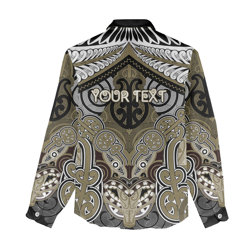 Aotearoa Iwi Waikato Tainui Personalised Women Casual Shirt Maori Kowhaiwhai Pattern LT19 - Polynesian Pride