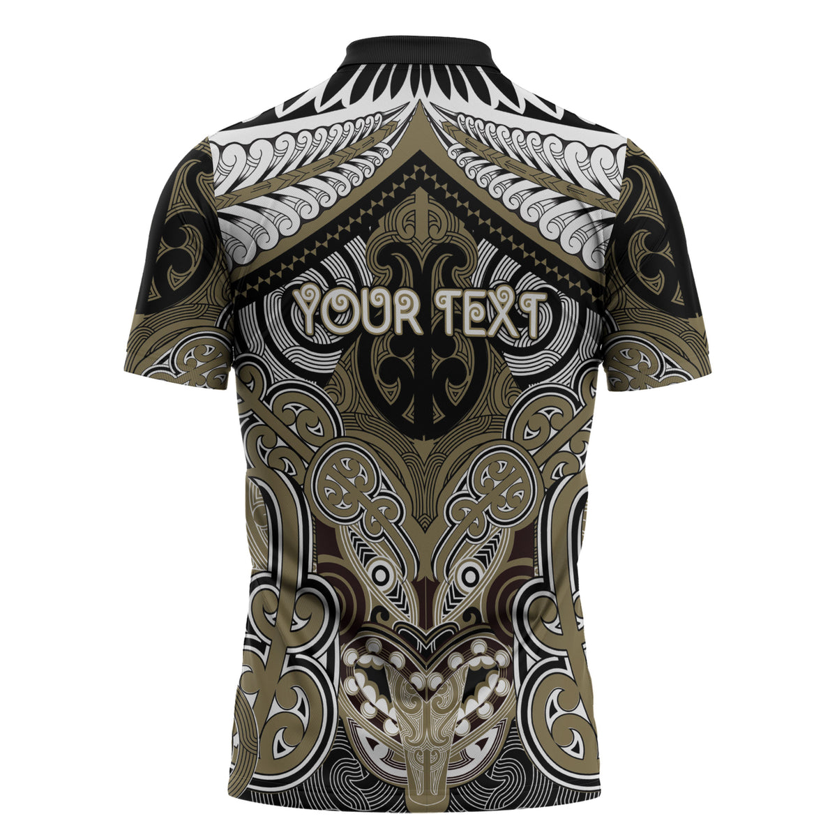 Aotearoa Iwi Waikato Tainui Personalised Zipper Polo Shirt Maori Kowhaiwhai Pattern LT19 - Polynesian Pride