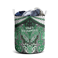 Aotearoa Iwi Ngati Maniapoto Laundry Basket Maori Kowhaiwhai Pattern LT19 - Polynesian Pride