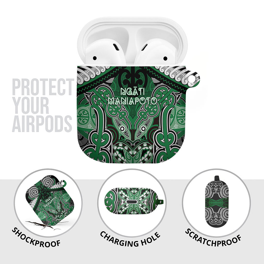 Aotearoa Iwi Ngati Maniapoto AirPods Case Maori Kowhaiwhai Pattern LT19 - Polynesian Pride
