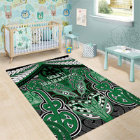 Aotearoa Iwi Ngati Maniapoto Area Rug Maori Kowhaiwhai Pattern LT19 - Polynesian Pride