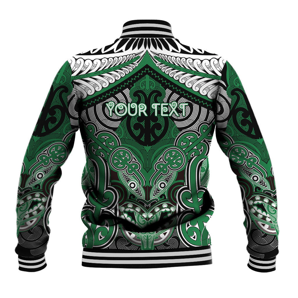 Aotearoa Iwi Ngati Maniapoto Personalised Baseball Jacket Maori Kowhaiwhai Pattern LT19 - Polynesian Pride