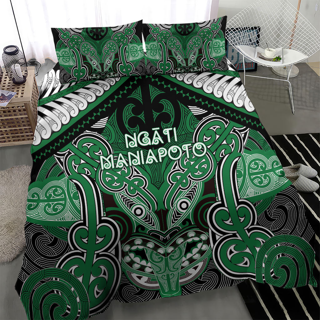 Aotearoa Iwi Ngati Maniapoto Bedding Set Maori Kowhaiwhai Pattern LT19 - Polynesian Pride