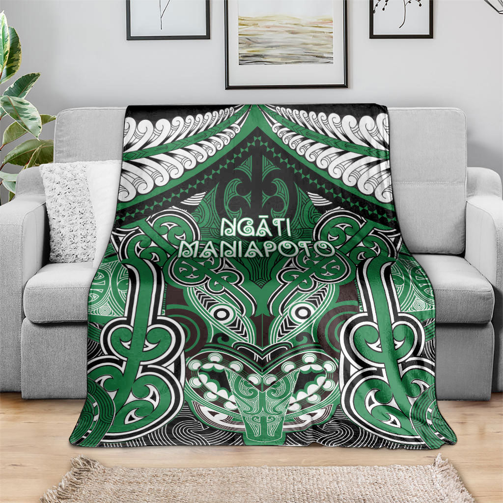 Aotearoa Iwi Ngati Maniapoto Blanket Maori Kowhaiwhai Pattern LT19 - Polynesian Pride