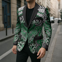 Aotearoa Iwi Ngati Maniapoto Personalised Blazer Maori Kowhaiwhai Pattern LT19 - Polynesian Pride