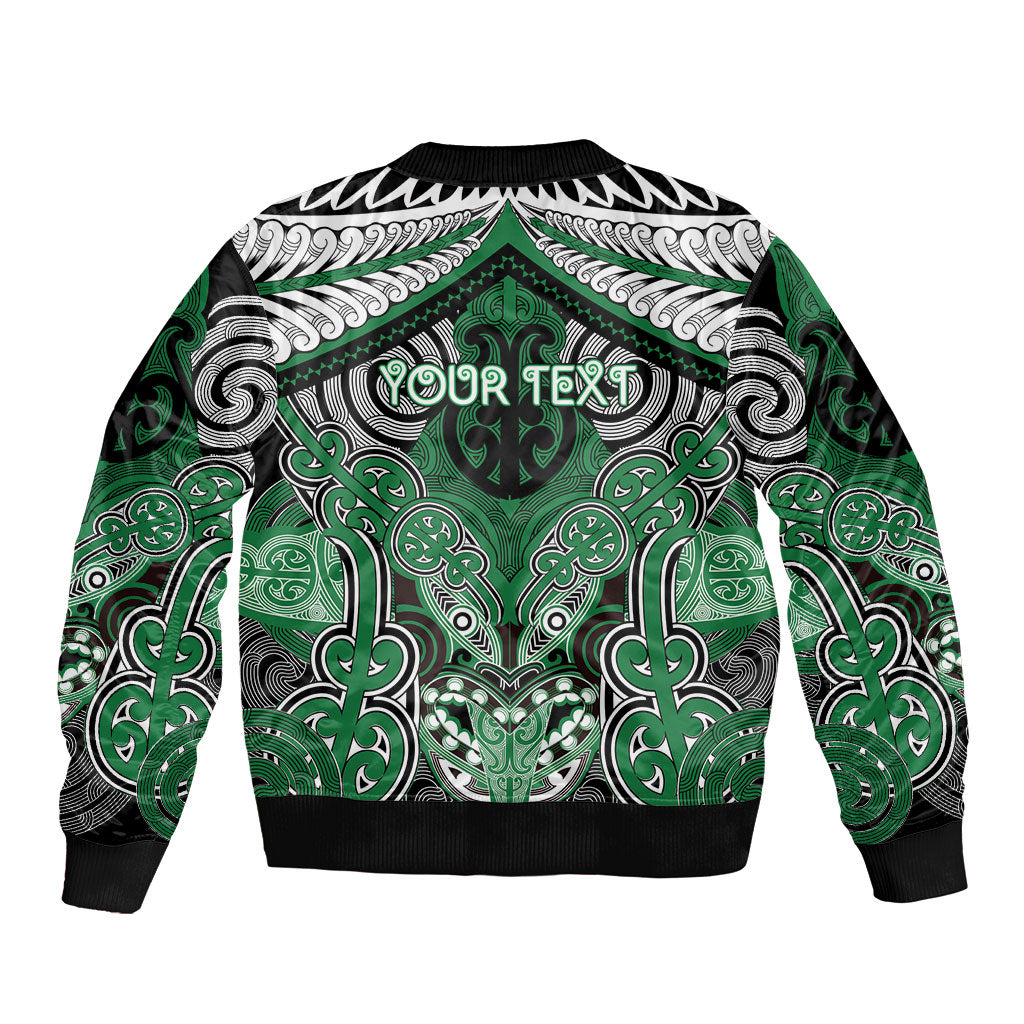 Aotearoa Iwi Ngati Maniapoto Personalised Bomber Jacket Maori Kowhaiwhai Pattern LT19 - Polynesian Pride