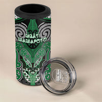 Aotearoa Iwi Ngati Maniapoto Personalised 4 in 1 Can Cooler Tumbler Maori Kowhaiwhai Pattern LT19 - Polynesian Pride