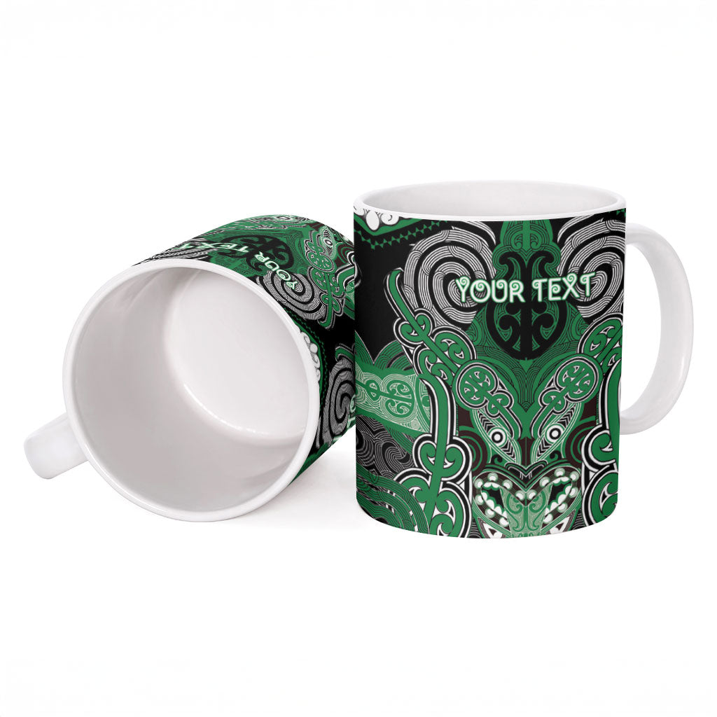 Aotearoa Iwi Ngati Maniapoto Personalised Ceramic Mug Maori Kowhaiwhai Pattern LT19 - Polynesian Pride