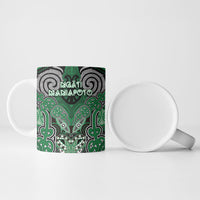 Aotearoa Iwi Ngati Maniapoto Personalised Ceramic Mug Maori Kowhaiwhai Pattern LT19 - Polynesian Pride