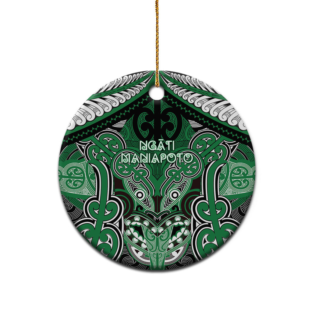 Aotearoa Iwi Ngati Maniapoto Personalised Ceramic Ornament Maori Kowhaiwhai Pattern LT19 - Polynesian Pride
