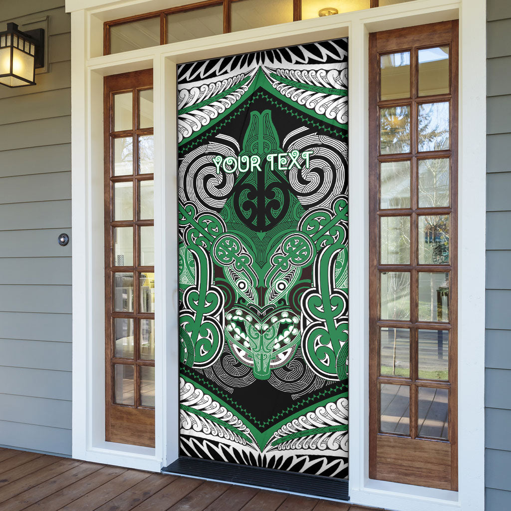 Aotearoa Iwi Ngati Maniapoto Personalised Door Cover Maori Kowhaiwhai Pattern LT19 - Polynesian Pride