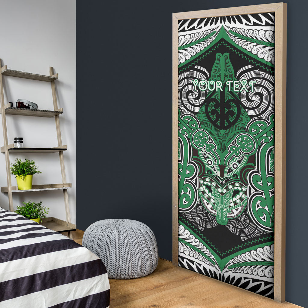 Aotearoa Iwi Ngati Maniapoto Personalised Door Cover Maori Kowhaiwhai Pattern LT19 - Polynesian Pride