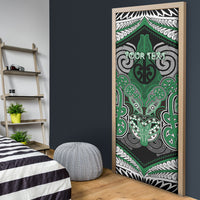 Aotearoa Iwi Ngati Maniapoto Personalised Door Cover Maori Kowhaiwhai Pattern LT19 - Polynesian Pride