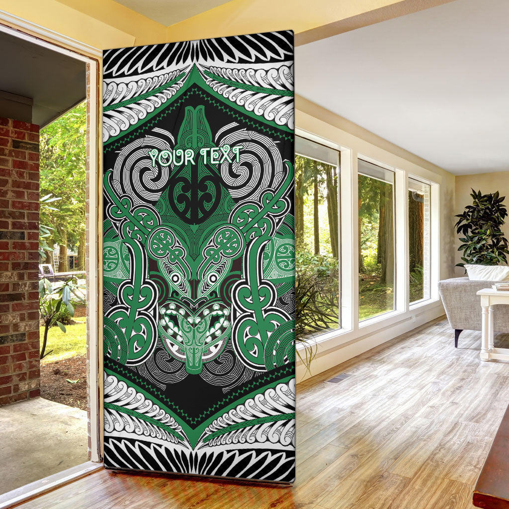 Aotearoa Iwi Ngati Maniapoto Personalised Door Cover Maori Kowhaiwhai Pattern LT19 - Polynesian Pride
