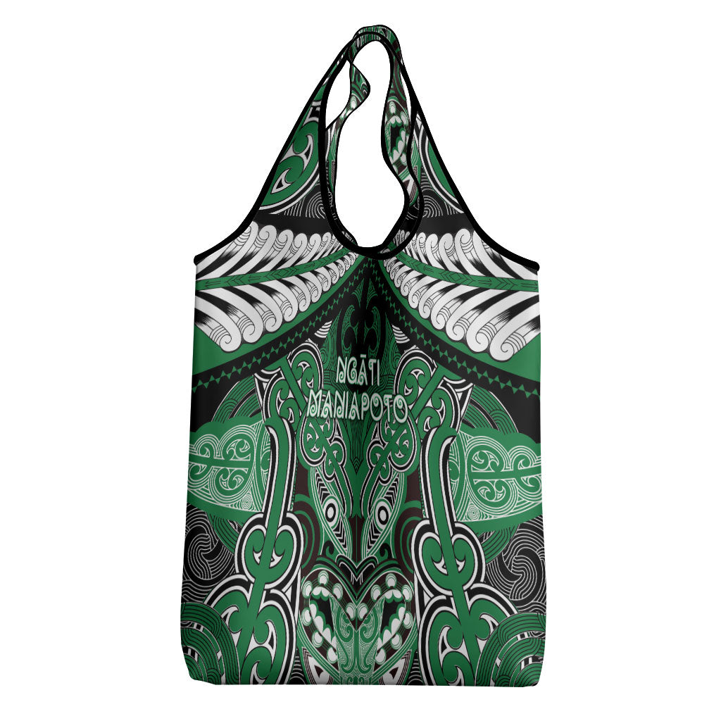 Aotearoa Iwi Ngati Maniapoto Grocery Bag Maori Kowhaiwhai Pattern LT19 - Polynesian Pride
