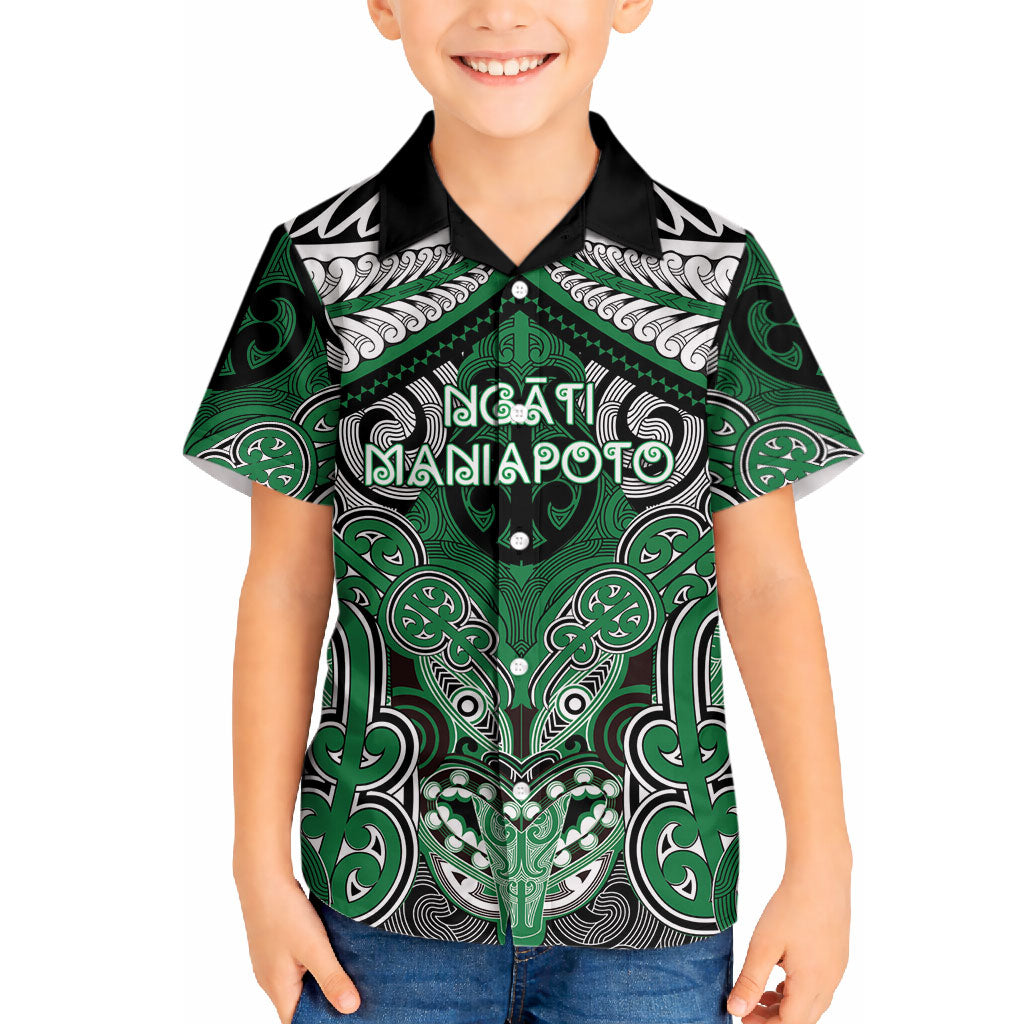 Aotearoa Iwi Ngati Maniapoto Personalised Hawaiian Shirt Maori Kowhaiwhai Pattern LT19 - Polynesian Pride