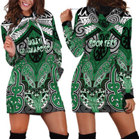 Aotearoa Iwi Ngati Maniapoto Personalised Hoodie Dress Maori Kowhaiwhai Pattern LT19 - Polynesian Pride
