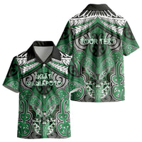 Aotearoa Iwi Ngati Maniapoto Personalised Kid Hawaiian Shirt Maori Kowhaiwhai Pattern LT19 - Polynesian Pride