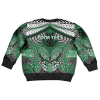 Aotearoa Iwi Ngati Maniapoto Personalised Kid Ugly Christmas Sweater Maori Kowhaiwhai Pattern LT19 - Polynesian Pride