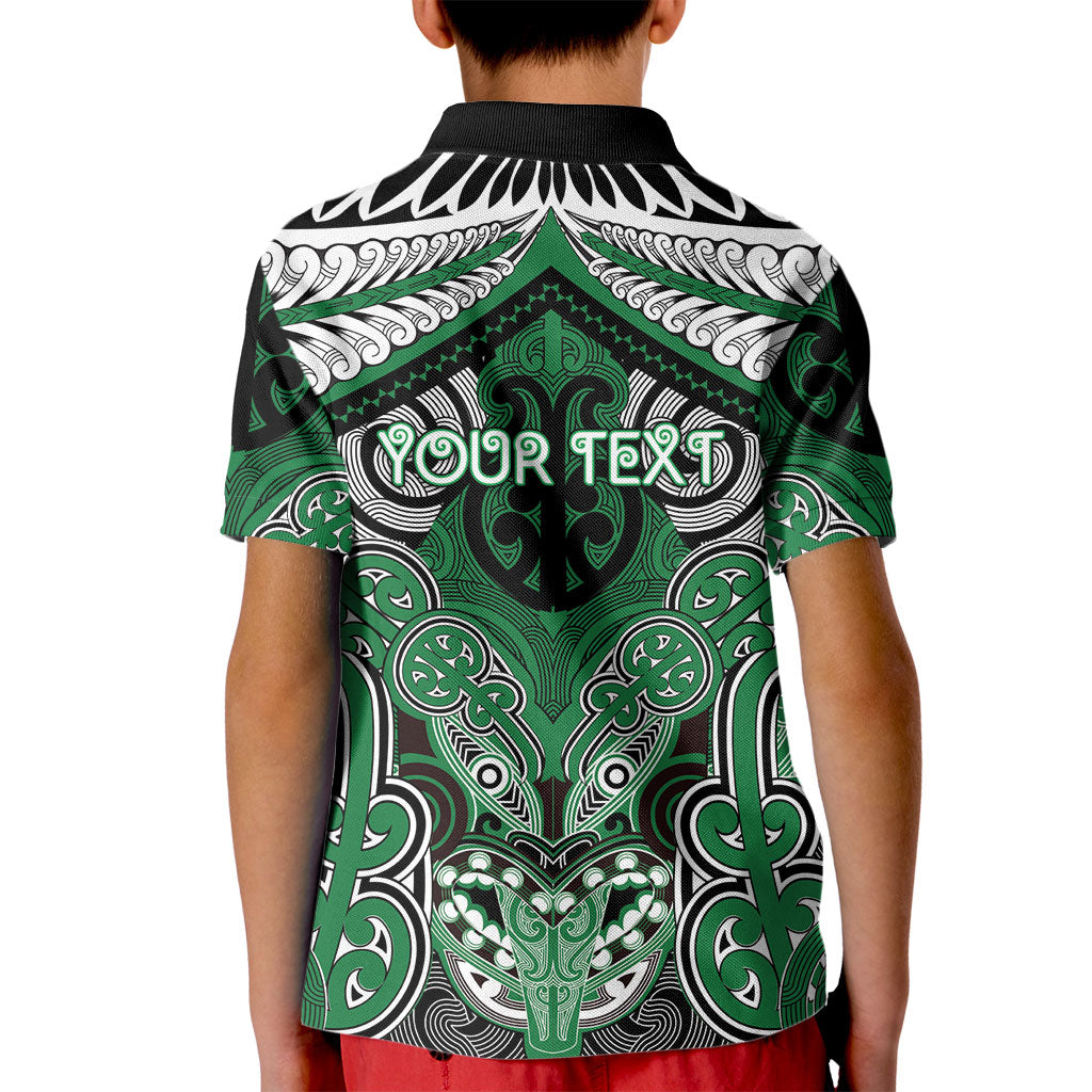 Aotearoa Iwi Ngati Maniapoto Personalised Kid Polo Shirt Maori Kowhaiwhai Pattern LT19 - Polynesian Pride
