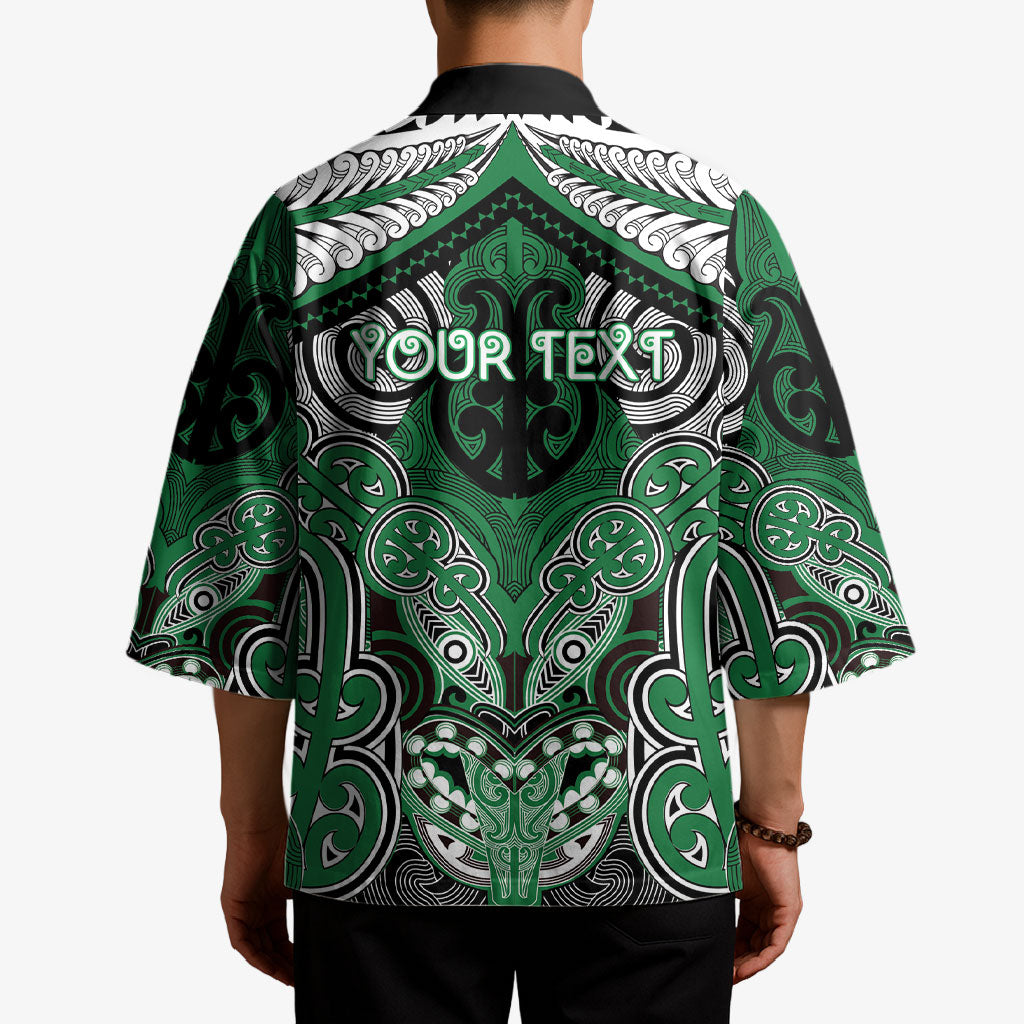 Aotearoa Iwi Ngati Maniapoto Personalised Kimono Maori Kowhaiwhai Pattern
