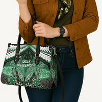 Aotearoa Iwi Ngati Maniapoto Leather Bag Maori Kowhaiwhai Pattern LT19 - Polynesian Pride