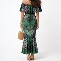 Aotearoa Iwi Ngati Maniapoto Personalised Mermaid Dress Maori Kowhaiwhai Pattern LT19 - Polynesian Pride